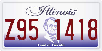 IL license plate Z951418