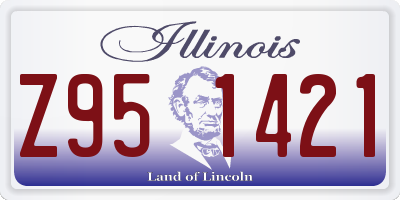 IL license plate Z951421