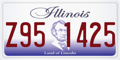 IL license plate Z951425