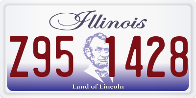 IL license plate Z951428