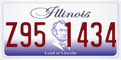IL license plate Z951434