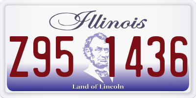 IL license plate Z951436