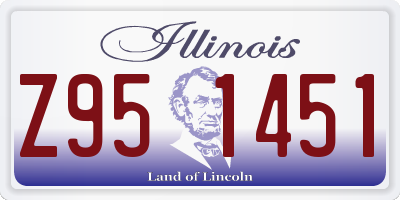 IL license plate Z951451