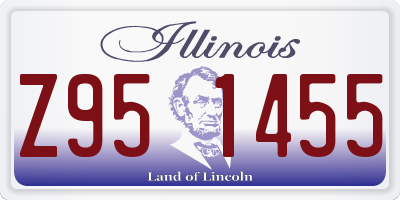 IL license plate Z951455