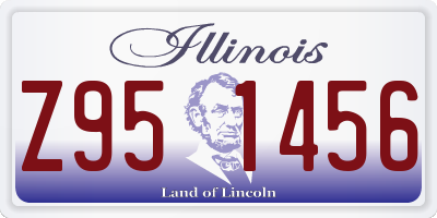 IL license plate Z951456