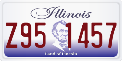IL license plate Z951457