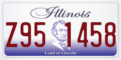 IL license plate Z951458