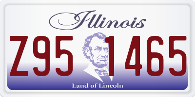IL license plate Z951465
