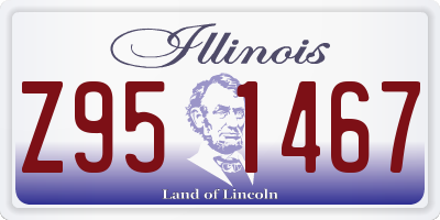 IL license plate Z951467