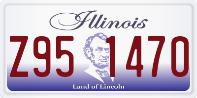 IL license plate Z951470