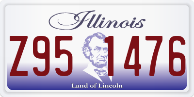 IL license plate Z951476