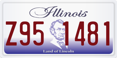 IL license plate Z951481