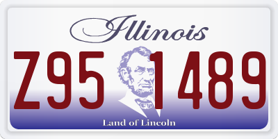 IL license plate Z951489
