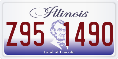 IL license plate Z951490