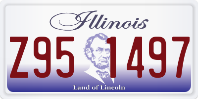 IL license plate Z951497