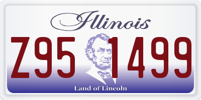 IL license plate Z951499