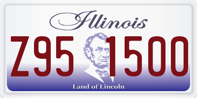 IL license plate Z951500
