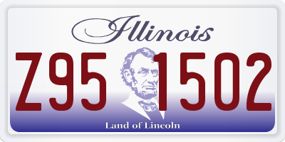 IL license plate Z951502