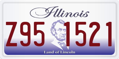 IL license plate Z951521