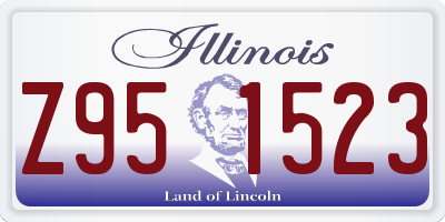 IL license plate Z951523