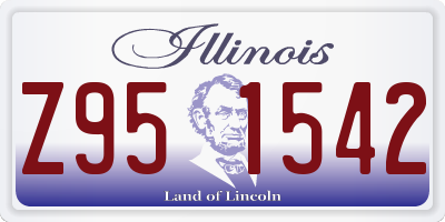 IL license plate Z951542