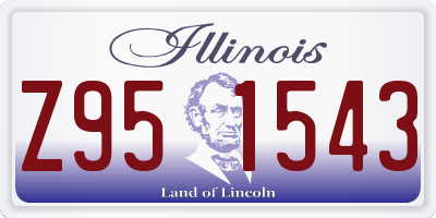 IL license plate Z951543