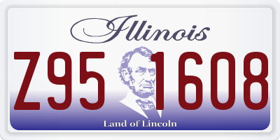 IL license plate Z951608