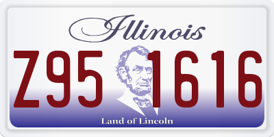 IL license plate Z951616