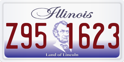 IL license plate Z951623