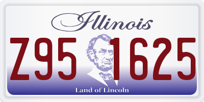 IL license plate Z951625