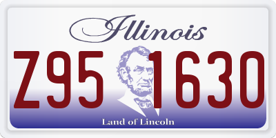 IL license plate Z951630