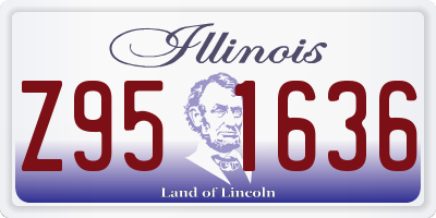 IL license plate Z951636