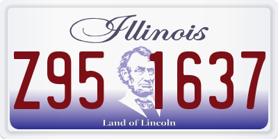 IL license plate Z951637