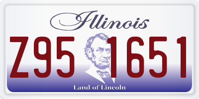 IL license plate Z951651