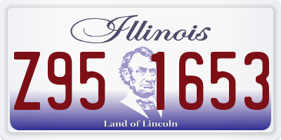 IL license plate Z951653
