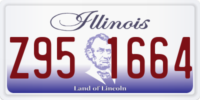 IL license plate Z951664