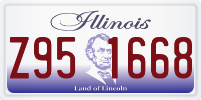 IL license plate Z951668