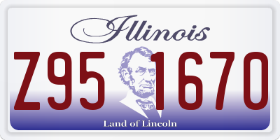 IL license plate Z951670
