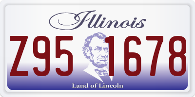 IL license plate Z951678