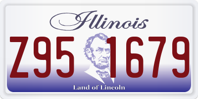 IL license plate Z951679