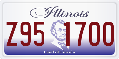 IL license plate Z951700