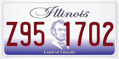 IL license plate Z951702
