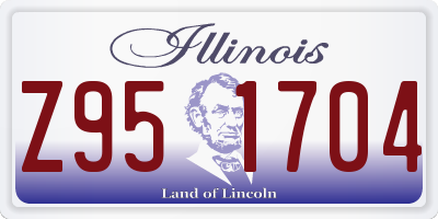 IL license plate Z951704