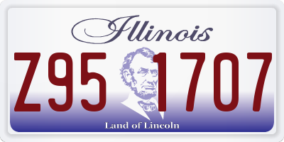 IL license plate Z951707