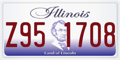 IL license plate Z951708