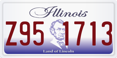 IL license plate Z951713
