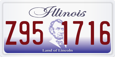 IL license plate Z951716