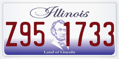 IL license plate Z951733
