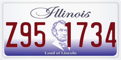 IL license plate Z951734