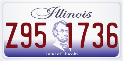 IL license plate Z951736